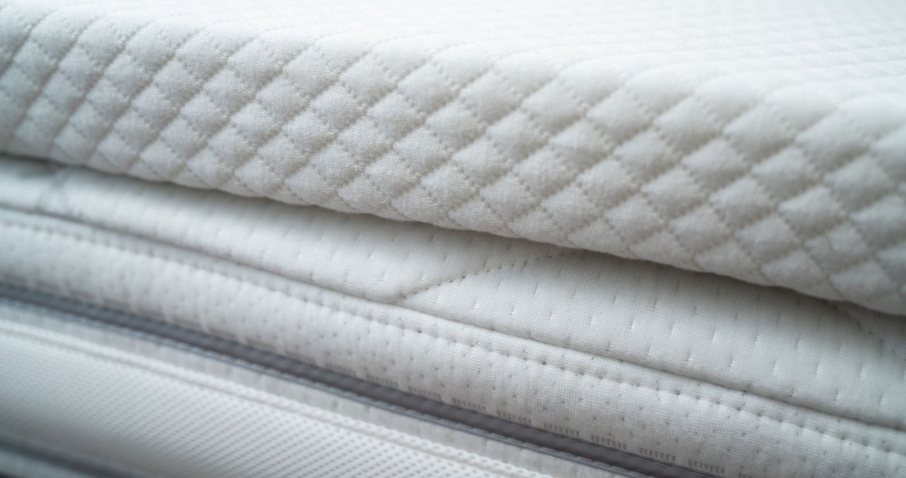 Orthopedic Mattress With Topper Close Up Shot